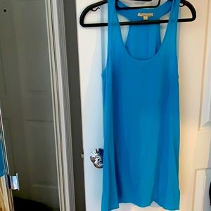 Blue slip dress